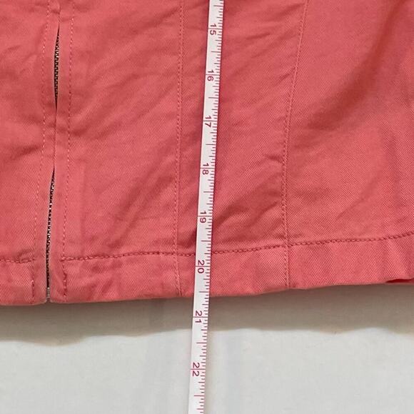 VTG Y2K Pink Cotton Evan-Picone Moto/Utility Style Zip Up Jacket, Size S - Picture 10 of 12